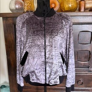 Vintage Velvet Saint Germaine Scripted Jacket